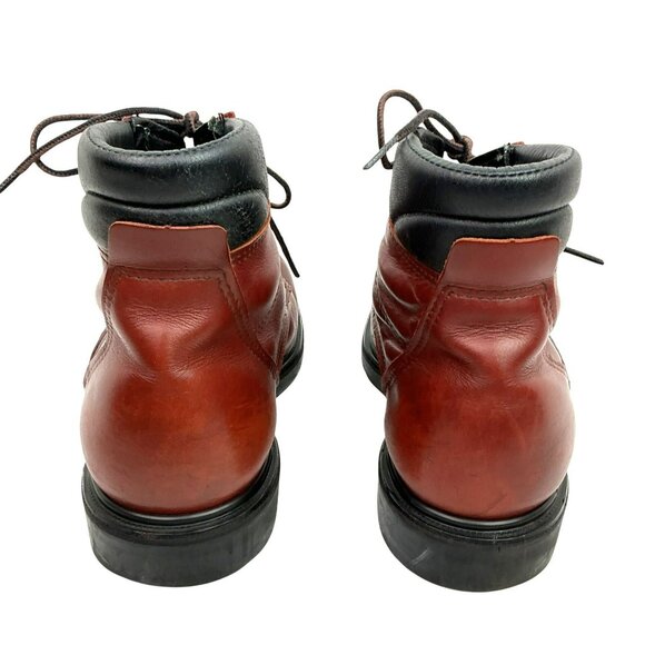 Red Wing Shoes Heritage 202 Leather Moc Toe Lace Work Boots Mens 10 E Oxblood Re main image 12